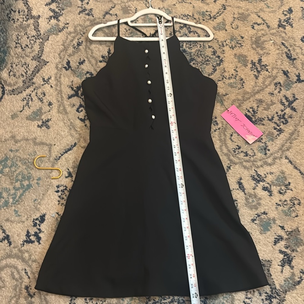 NWT Betsy Johnson black scalloped edge dress sz 8 - Picture 5 of 8